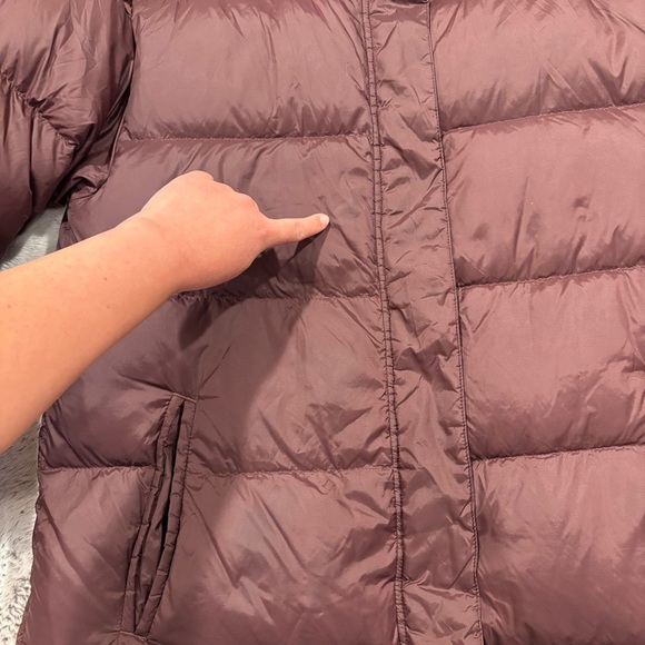 Eileen Fisher Classic Funnel Neck Down Parka Long‎ Puffer Oversize Plush Size S - Picture 12 of 15